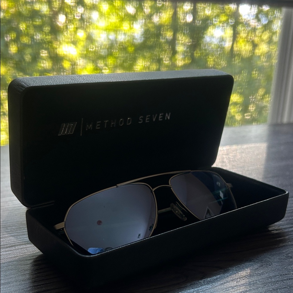 Method Seven Ascent Sky 18 Black Sunglasses with Case